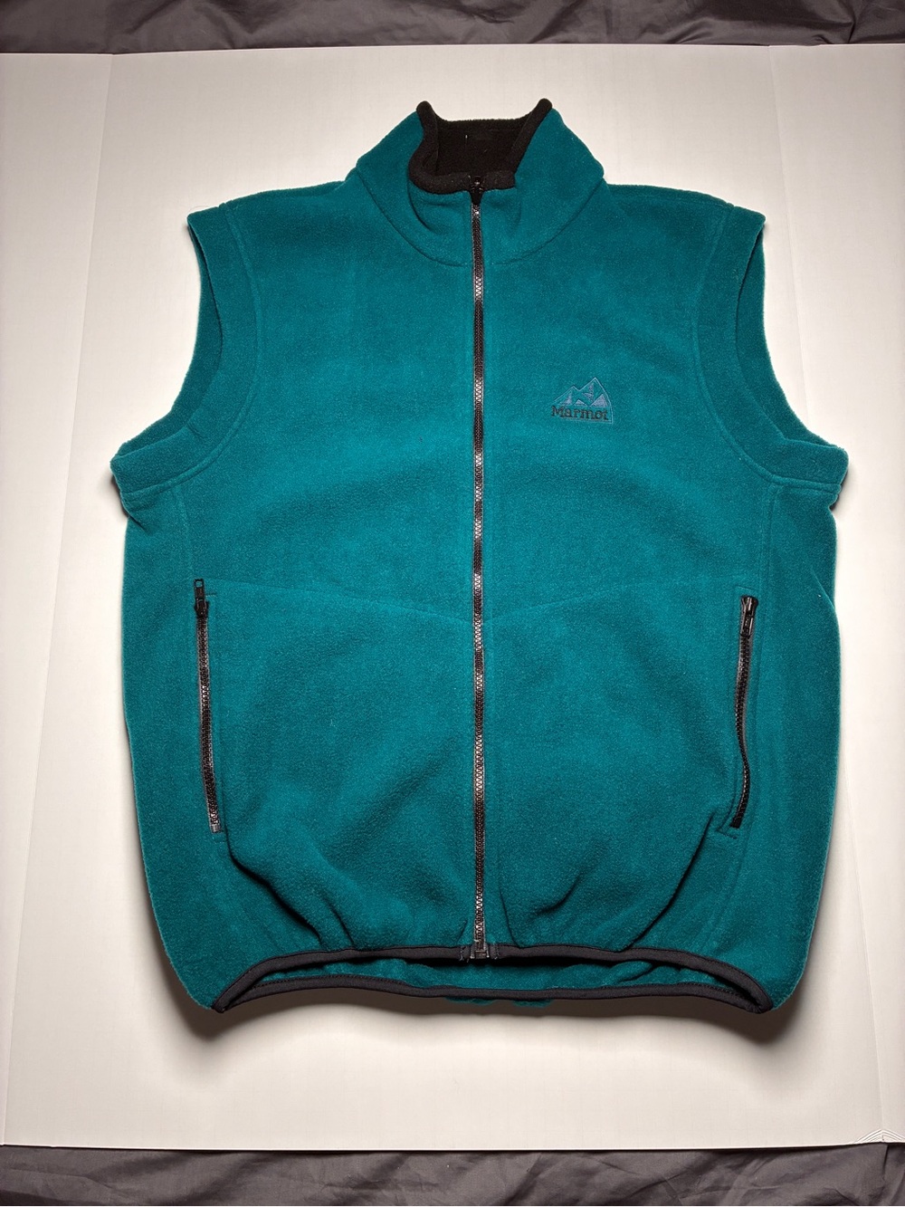 Marmot Teal Full-Zip Fleece Vest